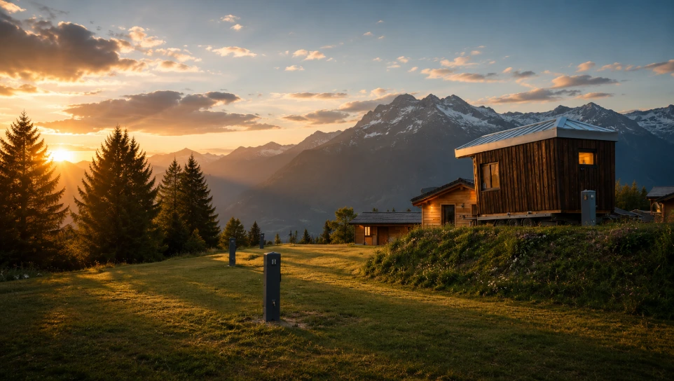 camping borne eau electricité